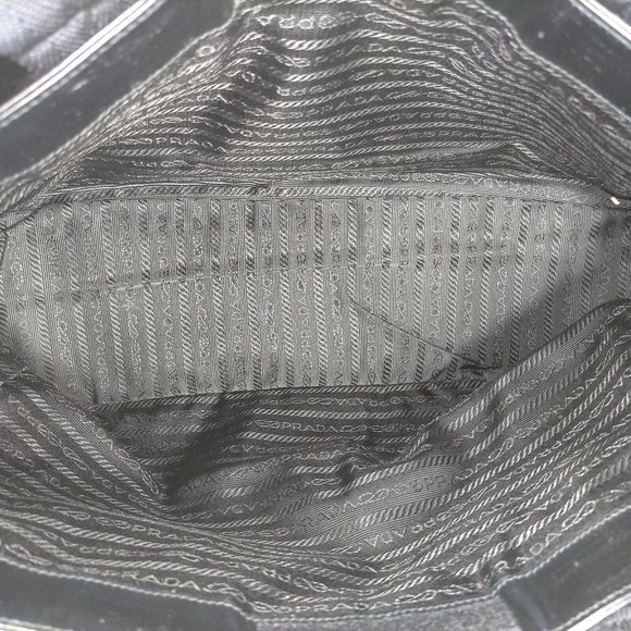 00125144# Prada Shoulder Bag Black Canvas - Picture 7 of 10